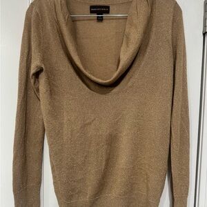 Dana Buchman Women's Brown Cowl Neck Sweater